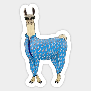 Pajama Llama Sticker